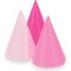 Pink Mini Cone Party Hats 8CT