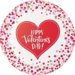 Happy Heart Plates 9" 8CT
