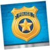Police Party Napkins Beverage 16CT