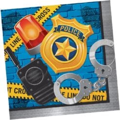 Police Party Napkins Lunch 18CT