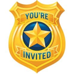 Police Party Invitations PSCD 8CT