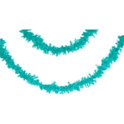 Teal Lagoon Tissue Garland 25FT