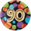 Balloon Birthday Plates 90Yo 7&Quot; 8Ct