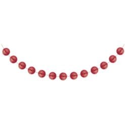 Classic Red Mini Honeycomb Garland 9FT