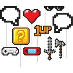 Gaming Party Photo Booth Props