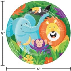 Jungle Safari Plates 9" 8CT