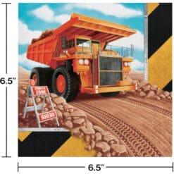 Big Dig Construction Napkins Lunch 16CT