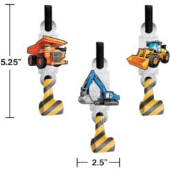 Big Dig Construction Blowouts w/Medallions 8CT