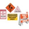 Big Dig Construction Easel & Sign Kit