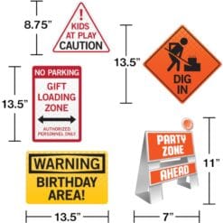 Big Dig Construction Easel & Sign Kit