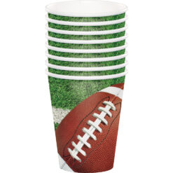 Football Party Cups Hot/Cold 9Oz 8Ct