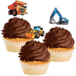 Big Dig Construction Cupcake Picks 12CT