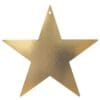 Star Foil Cutout 12" Gold