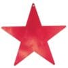 Star Foil Cutout 15&Quot; Red