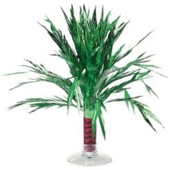 Mini Palm Tree Foil Centerpiece 8.5in