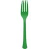 Festive Green Premium Plastic Forks 20CT 1 Festive Green Premium Plastic Forks 20Ct