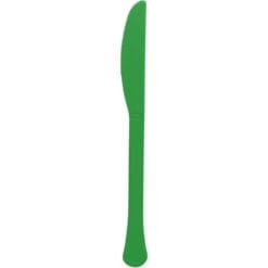 Festive Green Premium Plastic Knives 20CT