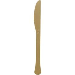 Gold Premium Plastic Knives 20CT