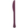 Maroon Premium Plastic Knives 20CT 1 Maroon Premium Plastic Knives 20Ct