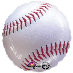 17" RND Baseball Foil Balloon