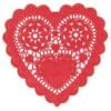Doilies Red Paper Heart 3.5&Quot; 28Ct