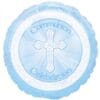 18&Quot; Rnd Radiant Blue Communion Foil Bln