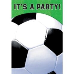 Soccer Fan Folded Invite 8CT