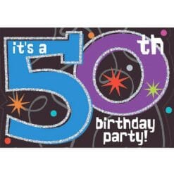 The Party Continues 50yo Invites 8CT