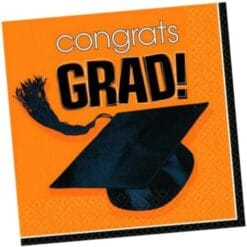 Orange Grad Napkins Lunch 36CT