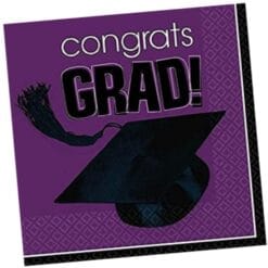 Purple Grad Napkins Lunch 36CT