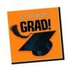 Orange Grad Napkins Beverage 36Ct
