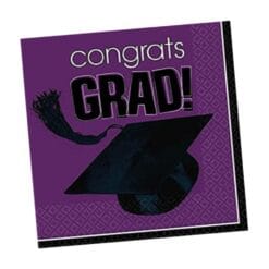Purple Grad Napkins Beverage 36CT