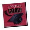 Burgundy Grad Napkins Beverage 36CT