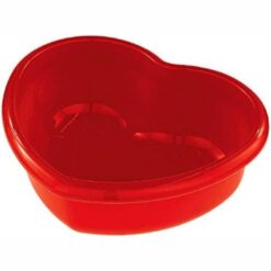 Red Heart Plastic Bowl 11"