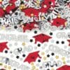 Red Grad Confetti Embossed 2.5Oz