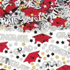 Red Grad Confetti Embossed 2.5oz