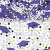 Purple Congrats Grad Confetti