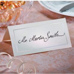 Pearlized Place Cards 4" x 4", 50ct, Ivory