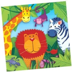 Jungle Animals Napkins Beverage 16CT
