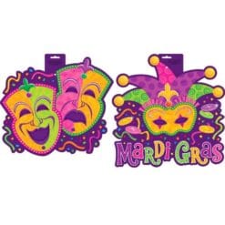 Mardi Gras Cutouts, 15" Astd