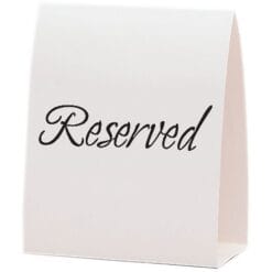 Tablecard - Reserved 12PCS