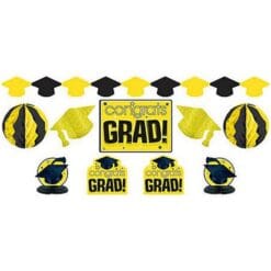 Yellow Grad Room Decorating Kit