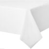 White Tablecover Plastic 54x108