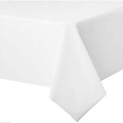 White Tablecover Plastic 54x108
