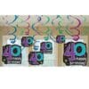 40th Birthday Swirl Decor Pack 1 40Th Birthday Swirl Decor Pack
