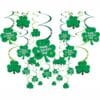 St. Patrick's Day Foil Swirl Decor 30pcs 1 St. Patrick'S Day Foil Swirl Decor 30Pcs