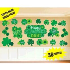 St Pats Paper Cutouts Assortment 36PC
