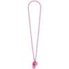 Pink Whistle On Bead Chain 1 Pink Whistle On Bead Chain
