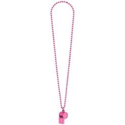 Pink Whistle On Bead Chain