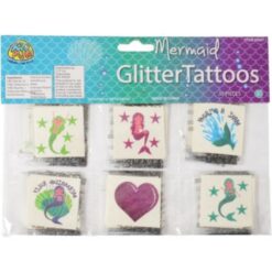 Mermaid Glitter Temporary Tattoos 36PCS